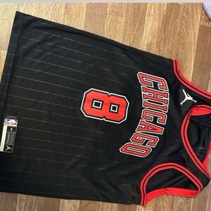 Jordan Black and Red Chicago Jersey